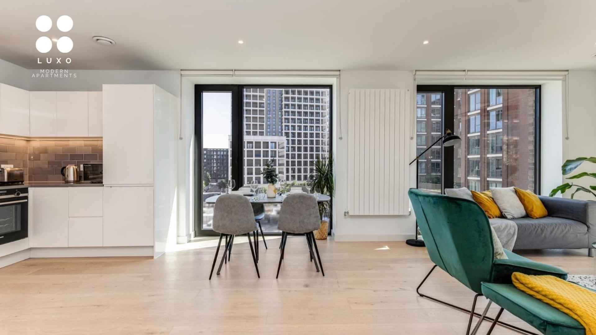 Luxury Docklands 2 Bedroom Apartment 伦敦 外观 照片